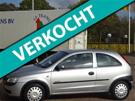 Opel Corsa - 1.2 16V Comfort Automaat, bj.2002, grijs metallic, NAP uitdraai met 138357 km.en APK to - 1