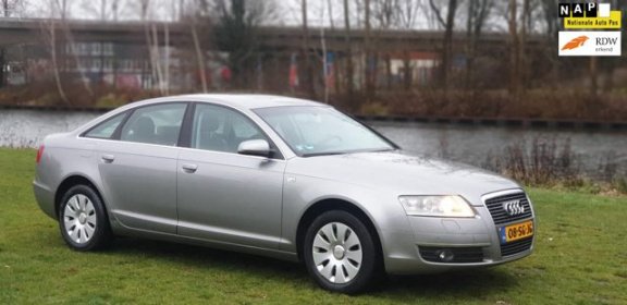 Audi A6 - 2.4 Pro Line Dealer onderhouden airco cv op afs elekramen stuurbkr Stoel Cruis control cv - 1