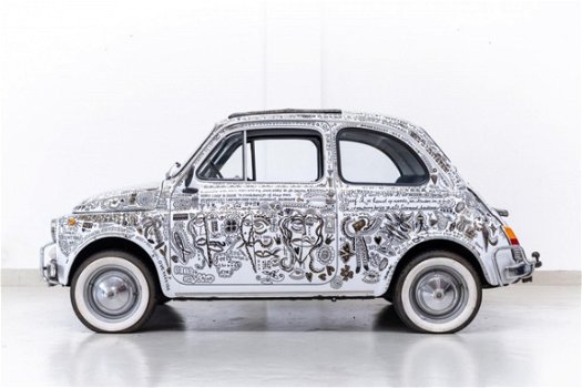 Fiat 500 - - Steven Opringen Art / Denim City Art Special - 1 of 1 - Unique - 1