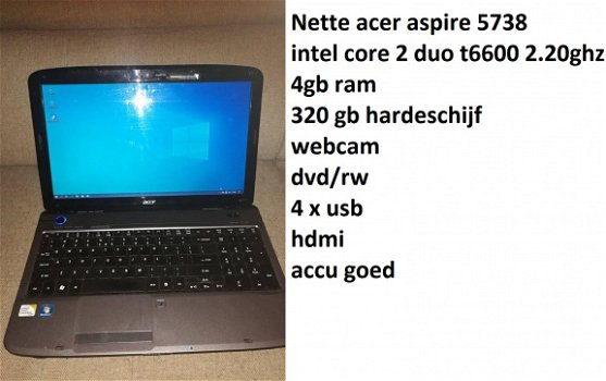 Acer aspire 5738 - 1