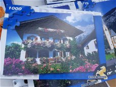 Puzzel van 1000 puzzelstukjes Landhuis cottage