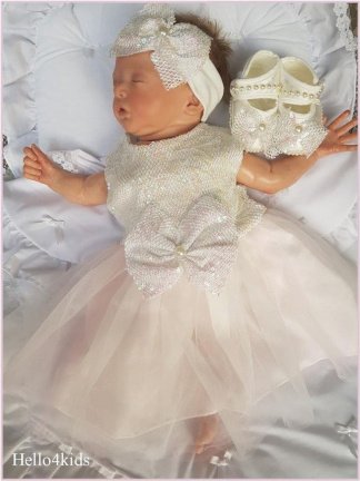 doop vestje brudsmeisje baby doopjurkje bruidsmeisjesjurk - Afbeelding 3