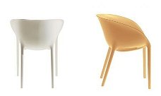 Driade stoel Soft egg PHILIPPE STARCK - 2 stuks (WP354e)