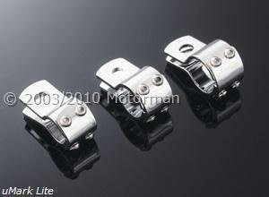 THREE PIECE CLAMP (28 MM) Verchroomd (per stuk) - 3