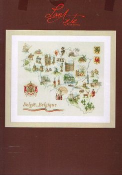 AANBIEDING LANARTE GROOT BORDUURPAKKET ,MAP OF BELGIUM 689 - 1