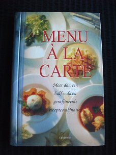 Menu a la carte