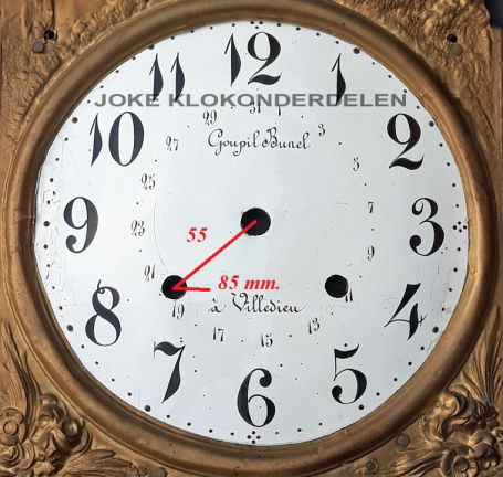 = Comtoise feuille + wijzerplaat = 41083 - Afbeelding 2