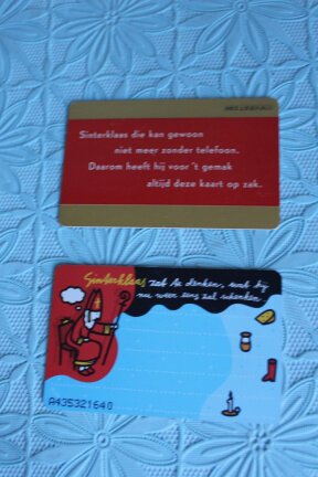 2 telefoonkaarten Sinterklaas item - Afbeelding 2