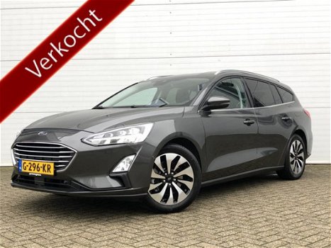 Ford Focus Wagon - 1.0 126pk Titanium Luxe-uitvoering RIJKLAAR automatische airco, wegklapbare trekh - 1