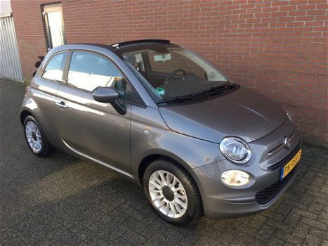 Fiat 500 C - TwinAir Cabrio Popstar Airco, LM-velgen, Slechts 7.400 km Bj. 2 - 1