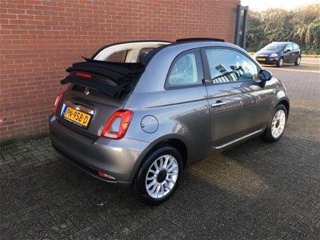 Fiat 500 C - TwinAir Cabrio Popstar Airco, LM-velgen, Slechts 7.400 km Bj. 2 - 1