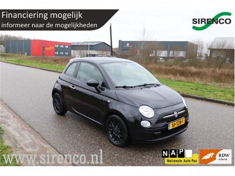 Fiat 500 - 0.9 TwinAir Black edition airco mp3 zwarte hemel uitstraling - 1