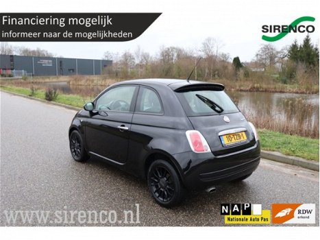 Fiat 500 - 0.9 TwinAir Black edition airco mp3 zwarte hemel uitstraling - 1