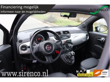 Fiat 500 - 0.9 TwinAir Black edition airco mp3 zwarte hemel uitstraling - 1