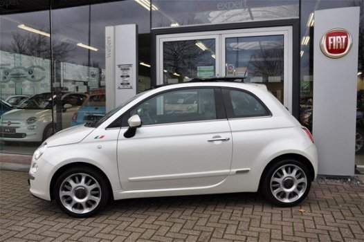 Fiat 500 - 1.2 69pk Automaat Lounge Open dak/Leder - 1