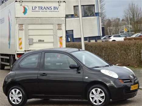 Nissan Micra - 1.0 basis 1.0 Basis, bj.2005, zwart metallic, zeer mooi, NAP uitdraai met 183672 km.A - 1