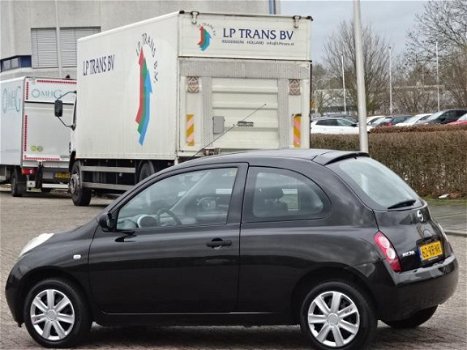 Nissan Micra - 1.0 basis 1.0 Basis, bj.2005, zwart metallic, zeer mooi, NAP uitdraai met 183672 km.A - 1