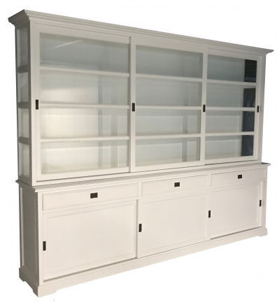 Buffetkast Borssele wit - wit 300 x 50/40 x 240cm - nr. 1