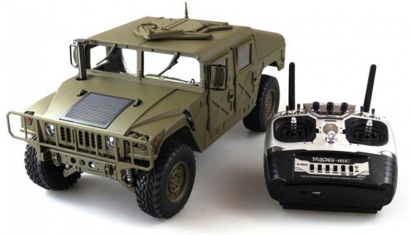 RC 4x4 U.S. Militär Truck 1:10 Army groen RTR 22417 - 2