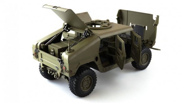 RC 4x4 U.S. Militär Truck 1:10 Army groen RTR 22417 - 8