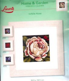 AANBIEDING  LANARTE BORDUURPAKKET WHITE ROSE