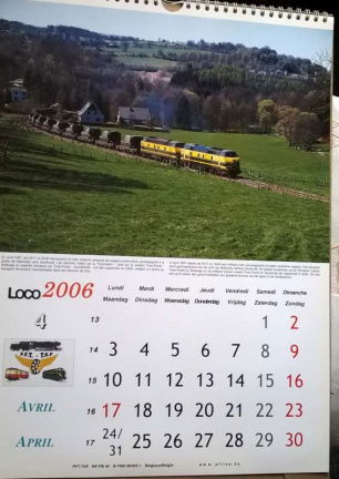 Kalender LOCO - Spoorwegen 2006 - Afbeelding 2