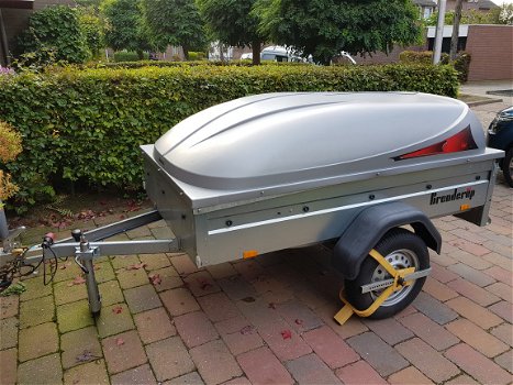 Bagagewagen Brenderup met Thule top - 2