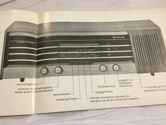 Retro PHILIPS Radio 22RB 463 introductie brochure (D319) - Afbeelding 3
