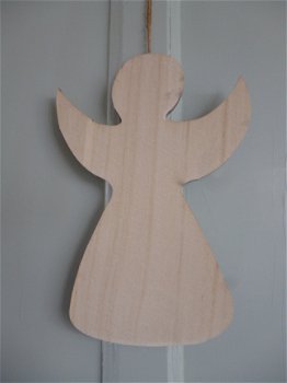 Kerst hanger engel, 3 maten - 3