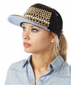 Trendy Chains and beads cap