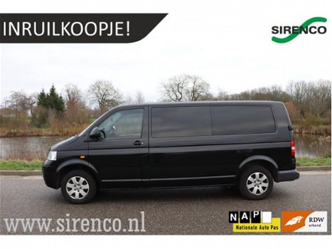 Volkswagen Transporter - 2.5 TDI 340 Trendline DC dubbele cabine trekhaak airco export marge bus net - 1