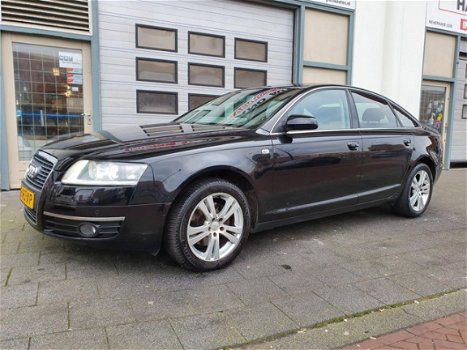 Audi A6 - 2.4 Pro Line Automaat Clima Leer Navi Dvd Dealer Onderhouden Full - 1