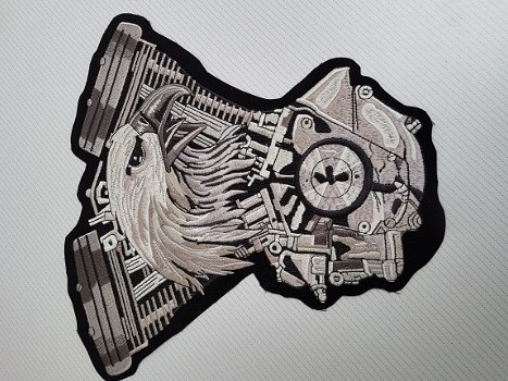 Rugpatch - embleem stof Engine Eagle (groot) - 1