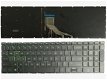 HP Pavilion 15-DA 15-DB 15-CX series toetsenbord zwart-groen - 1 - Thumbnail