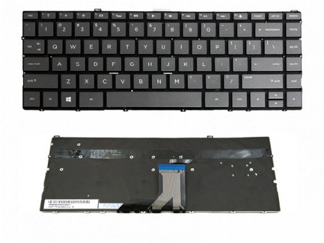HP Envy 13-AQ 13-AH 13-AC 13-AE series toetsenbord zwart - 1
