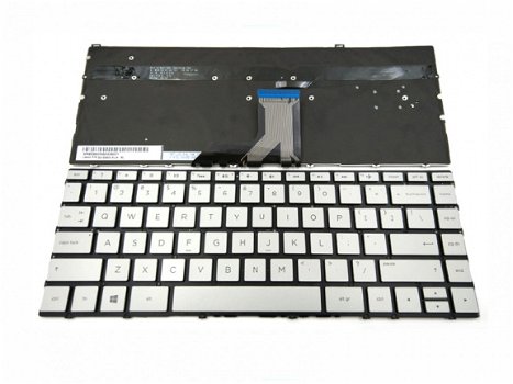 HP Envy 13-AQ 13-AH 13-AC 13-AE series toetsenbord zilver - 1