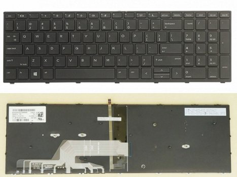 HP ProBook 450 455 470 650 G5 series toetsenbord zwart - licht - 1