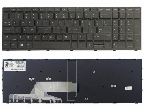 HP ProBook 450 455 470 650 G5 series toetsenbord zwart - 1