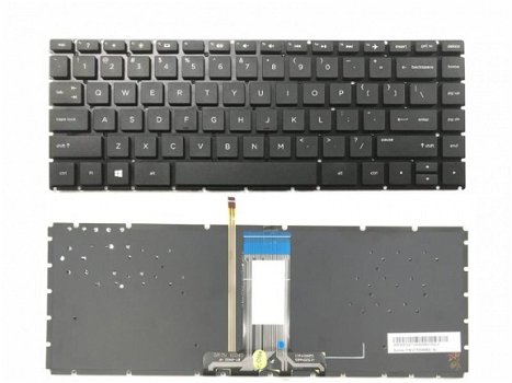 HP Pavilion 14-BA 14T-BA 14M-BA 14-BP Series toetsenbord zwart - licht - 1