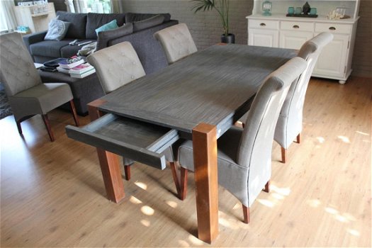 Nieuwe tafel hout en staal van het merk Lodsch! - 2