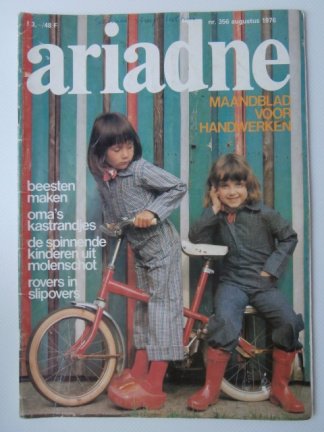 Ariadne nr 356, augustus 1976 + haakpatroon kastrandjes en vloerkleed - nr. 1