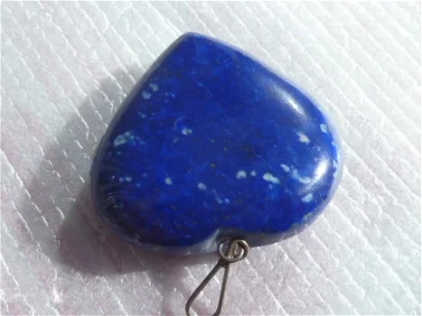 Hanger hartje lapis lazuli (05) - 2
