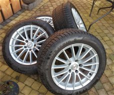 Mooie set Velgen 225/55 R17 Winter Banden+ Wheel Lock