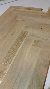 15x70x350mm Eiken parket visgraat Rustiek houten vloer - 5