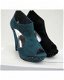 Suede wedge sandalen voor dames - 7 - Thumbnail