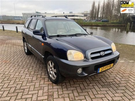 Hyundai Santa Fe - 2.0 CRDi 4WD Country vol optie's leer airco automaat dvd scherm bj 2004 rijd goed - 1