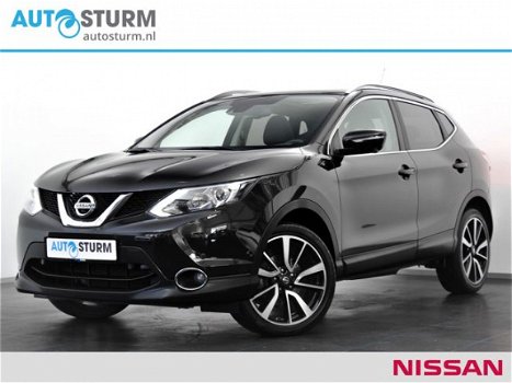 Nissan Qashqai - 1.2 Tekna | Trekhaak | Panoramadak | Leder | 360° Camera | Navigatie | Stoelverwarm - 1