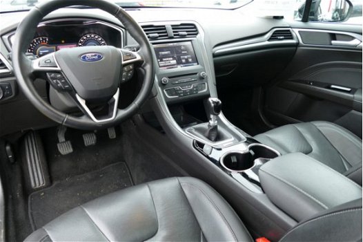 Ford Mondeo Wagon - 1.6 TDCi 116 PK Titanium CLIMA / LEER / PANORAMADAK / NAVI / ELEKTR. STOELVERSTE - 1