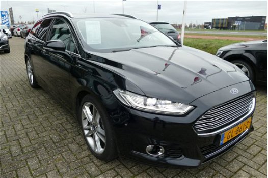 Ford Mondeo Wagon - 1.6 TDCi 116 PK Titanium CLIMA / LEER / PANORAMADAK / NAVI / ELEKTR. STOELVERSTE - 1