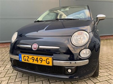 Fiat 500 C - 0.9 TwinAir Cabrio * retrokleur: blauw beige kap - 1